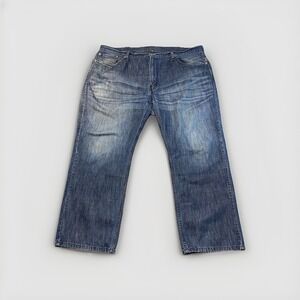 Levi's 559 Relaxed Fit Straight Leg Stretch Denim Blue Jeans Mens Size 42 x 30